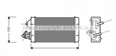AVA QUALITY COOLING ft6087 -  Теплообменник, отопление салона